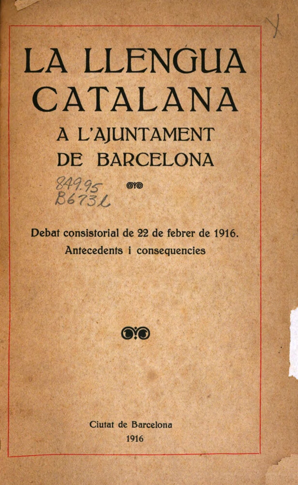 llengua catalana jaume bofill mates ajuntament barcelona