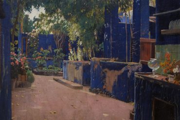 el pati blau santiago rusiñol conte modernisme quadre pintura