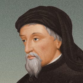 Geoffrey Chaucer i els contes de Canterbury.